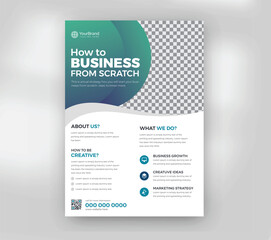 Modern Business Flyer Template Corporate Marketing Flyer Company Promotion Design
