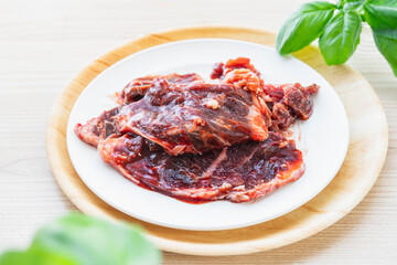 焼肉用味付け牛サガリ