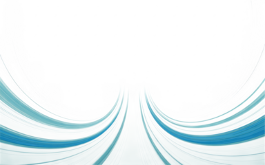 Ai generated image of green abstract swoosh isolated on transparent background