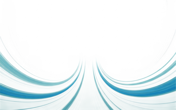 Ai generated image of green abstract swoosh isolated on transparent background