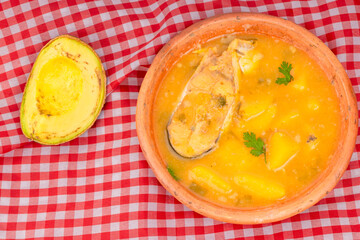 Sancocho soup typical Colombian food