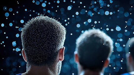 Competition Basketball players in the final moments of a game, determined to win the competition.