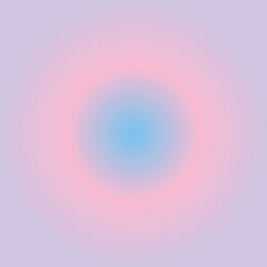 Radial Soft Blue Glow with Pink Lavender Fade