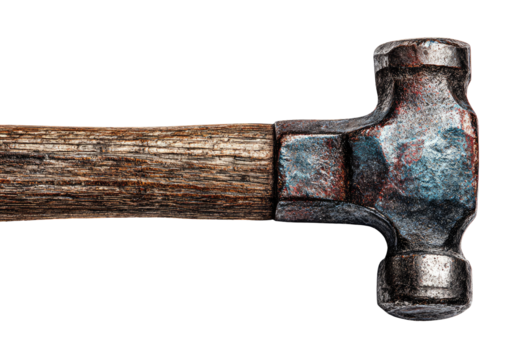 Close-up of a weathered, antique hammer - Powered by Adobe