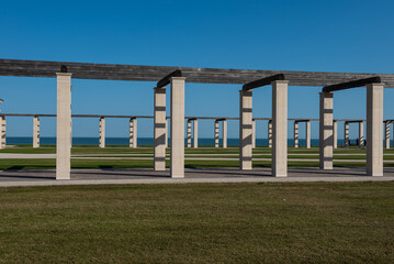 In memorial of the D-day, in the landing beaches