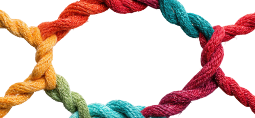 Intertwined Colorful Threads