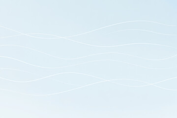 Serene Abstract Light Blue Gradient Background with Ethereal White Wavy Lines, Offering a Soft, Tranquil, and Modern Aesthetic. Perfect for Minimalist Designs, Peaceful Web Banners, and Calming Digita
