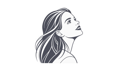 Graceful Woman Profile