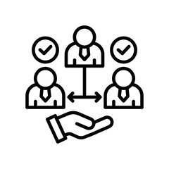 Executive Coaching line icon