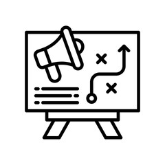 Marketing Strategies line icon