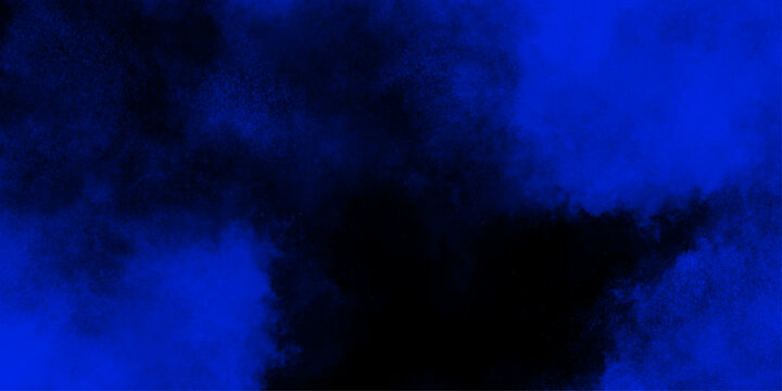 Abstract soft dark blue watercolor sky and clouds. grunge tint light blue and black watercolor background. Smooth Blue Cloud Overlay with a Dark Artistic Gradient.  Dark navy blue sky with black bg. 