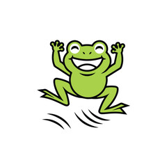 funny frog cartoon
