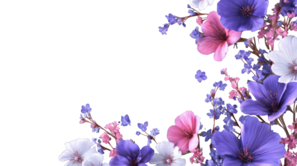 Floral corner border