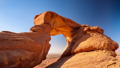 abstract rock formation at plateau ennedi aka window arch in chad