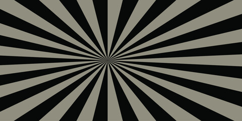 Abstract black and gray dark sun rays sunburst backdrop background. seamless retro vintage burst.. Pop art dark gray comic background.Vintage sunrays illustration swirl grunge backdrop line.