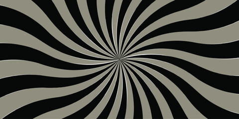 Abstract black and gray dark sun rays sunburst backdrop background. seamless retro vintage burst.. Pop art dark gray comic background.Vintage sunrays illustration swirl grunge backdrop line.