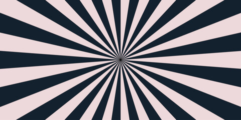 Fototapeta premium Abstract background with hypnotic spiral wavy rays pattern. Curve smoothly, forming swirling vortex effect.Dynamic spiral effect reminiscent of retro candy swirls or vintage sunburst.