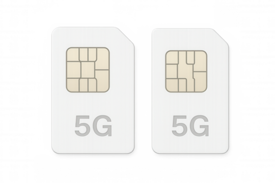 5g wireless network sim cards floating against transparent backdrop, showcasing modern telecommunications infrastructure