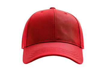 Red baseball cap, front view (2)