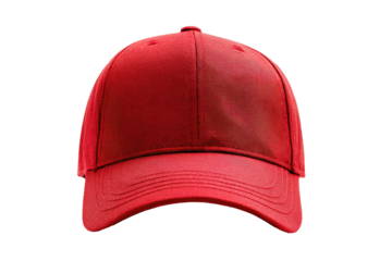 Red baseball cap, front view (2)