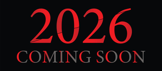 Happy new year 2026 design, 2026 logo text design. new year 2026 with colorful line numbers on white background
