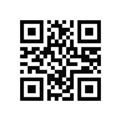 White QR Code on Transparent Background Digital Square Pattern