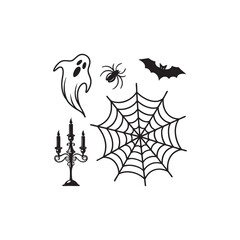 vector illustration of a spider
