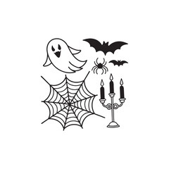 vector illustration of a halloween