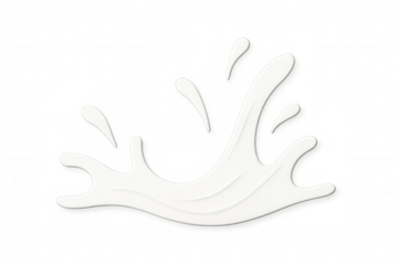 Milk splashing with a transparent background, perfect for advertising and graphic design projects