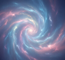 spiral galaxy in the space