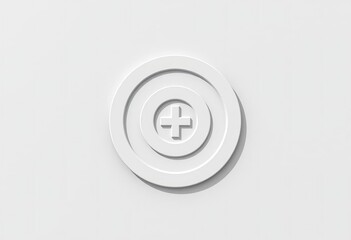 Fototapeta premium cross symbol in the white background.