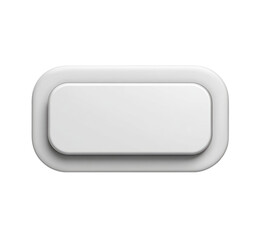 White rectangular switch with rounded edges