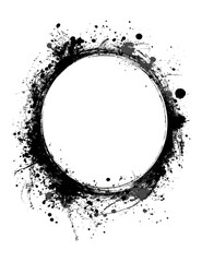 Obraz premium Circular water splash frame