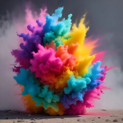 abstract colorful background with splashes