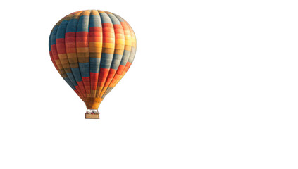 Colorful hot air balloon against a black background (1)