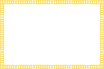 Simple Yellow Frame, Photo Frame, Unique Border Frame with White Background, Unique Frame, Amaizing Frame