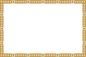 Simple Sharp Golden Frame, Photo Frame, Unique Border Frame with White Background, Unique Frame, Amaizing Frame