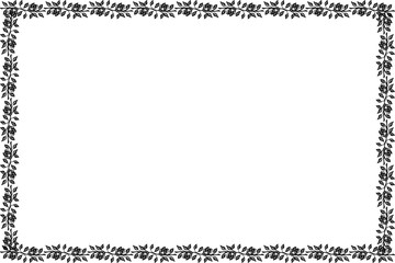 Simple Black Frame, Photo Frame, Unique Border Frame with White Background, Unique Frame, Amaizing Frame