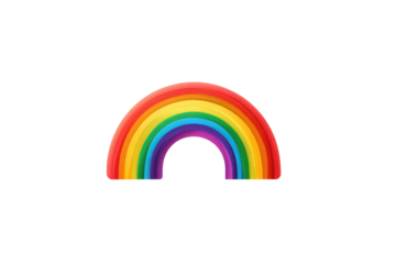A vibrant, pixelated rainbow arches across a black background.  Colorful bands of red, orange, yellow, green, blue, indigo, and violet create a classic rainbow design