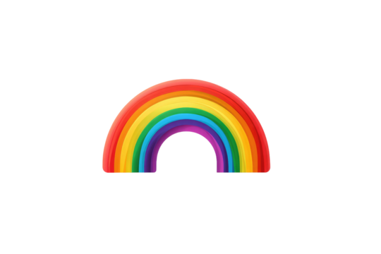 A vibrant, pixelated rainbow arches across a black background.  Colorful bands of red, orange, yellow, green, blue, indigo, and violet create a classic rainbow design