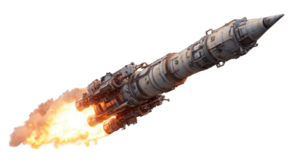 Rocket launching in space