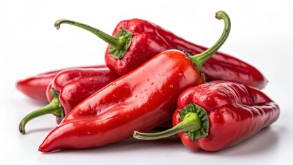 Close-up Still Life Photography of Red Peppers, High-Key Lighting, Food Photography Composition, Red Bell Peppers Red pepper, peppers