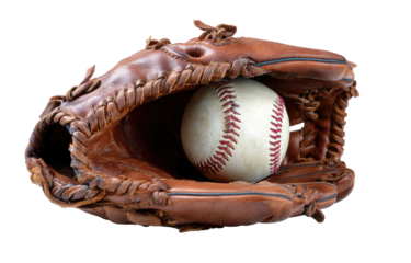 Baseball glove holding a ball (1)