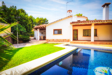 View of a Mediterranean-style