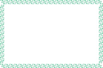 Simple Frame, Photo Frame, Border Frame with White Background, Blue Color Frame