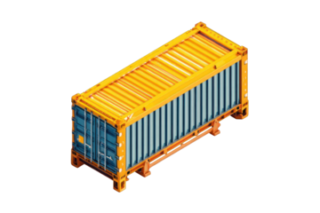 Isometric container illustration