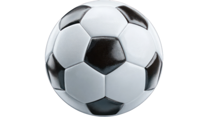Soccer ball, black and white panels