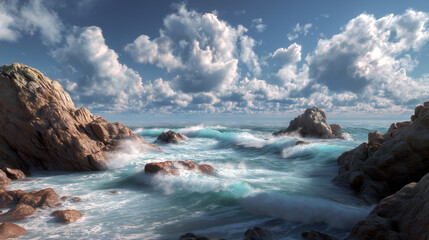 sea and rocks storm clouds over sea clouds over the ocean
