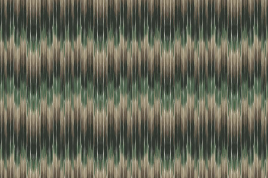 Ikat seamless pattern, geometric design, motif ethnic handmade, Ikat ethnic tribal, boho camouflage-inspired colors seamless wallpaper. Ethnic Ikat abstract background art. 