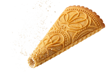 Krumkake isolated on transparent background